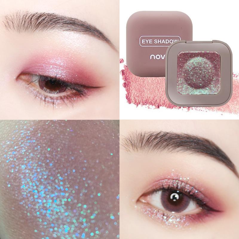 Spazio cowboy cosmico Evidenziatore Occhi Glitter Ombretto monocromatico Tavolozza Shimmer Satin Trucco Tavolozza Ombretto Kit evidenziazione