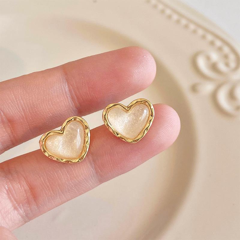 Cercei cu Flori din Piatră Ochi de Pisică Acul de Argint - Accesoriu de Modă Elegant, Versatil pentru Femei