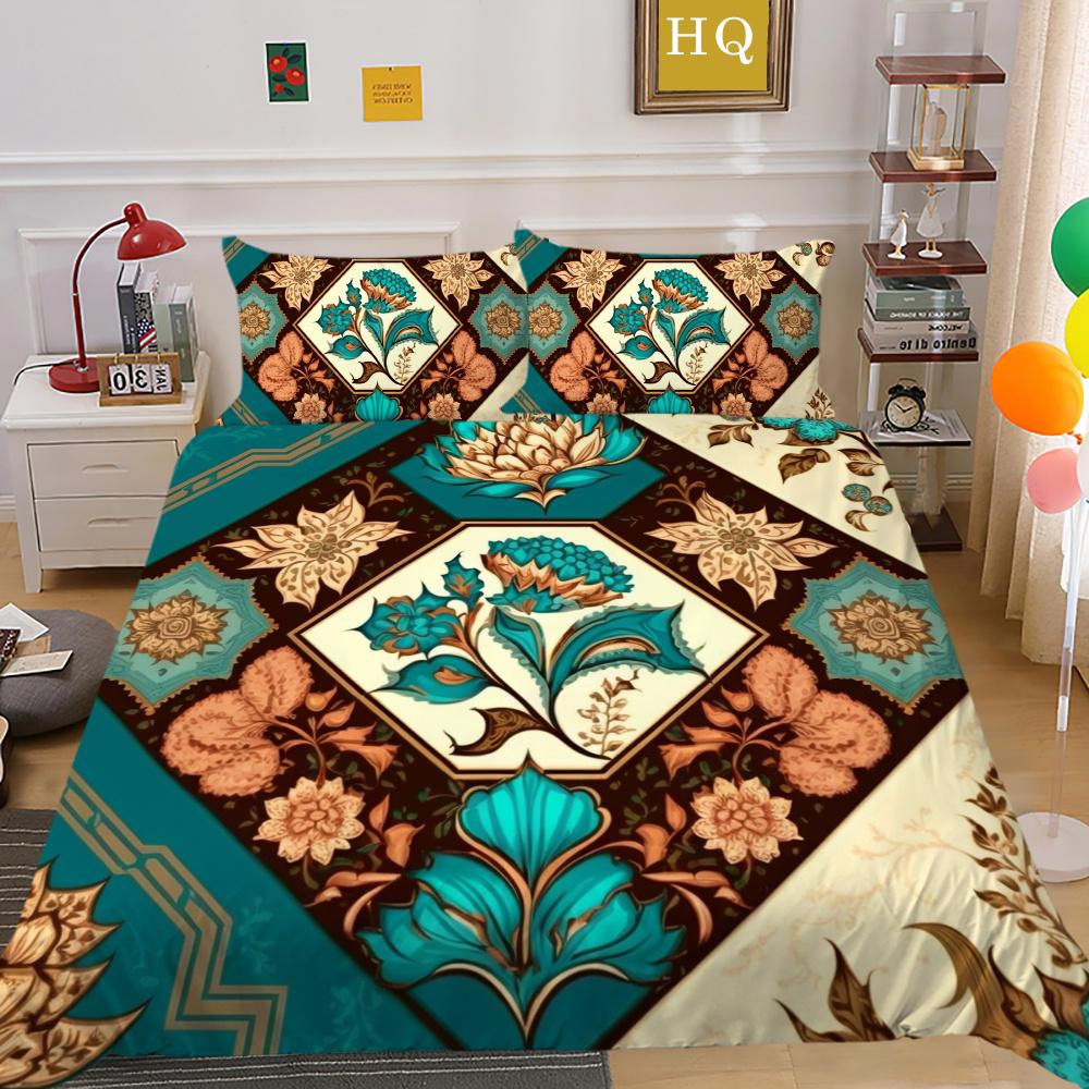 Decorazione Camera da Letto Lusso Stampa Paisley 3D Biancheria da Letto per Bambini Copripiumino Singolo/Matrimoniale