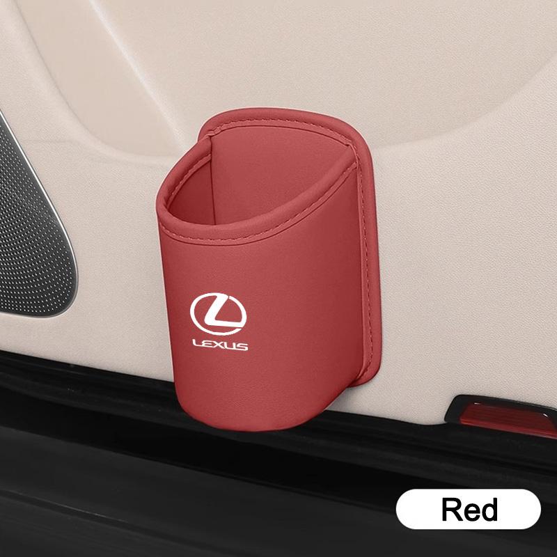 

Interior Stickers Car Cup Holder Water Cup Box Storage Hang Pocket For Lexus IS250 Ct200h LS430 LX570 NX300h IS300h RX330 ES300h красный
