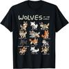 T-shirt Chibi Loup Loups Animaux du Monde Amoureux des Loups
