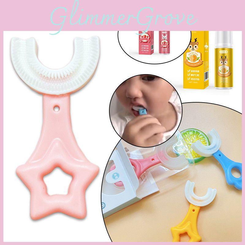 Toothbrush Ushaped For 212 Year Old Kids Baby Infant Toddler Kid Silicone