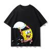 Spongebob Squarepants Patrick Star Anime Printed Tshirt Large Cotton Short Sleeve Card Harajuku Boys And Girls Street Wear