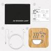 Innovative 3D LED Coffee Night Light for Bedroom Ambiance - Unique Gift FS-T1879W