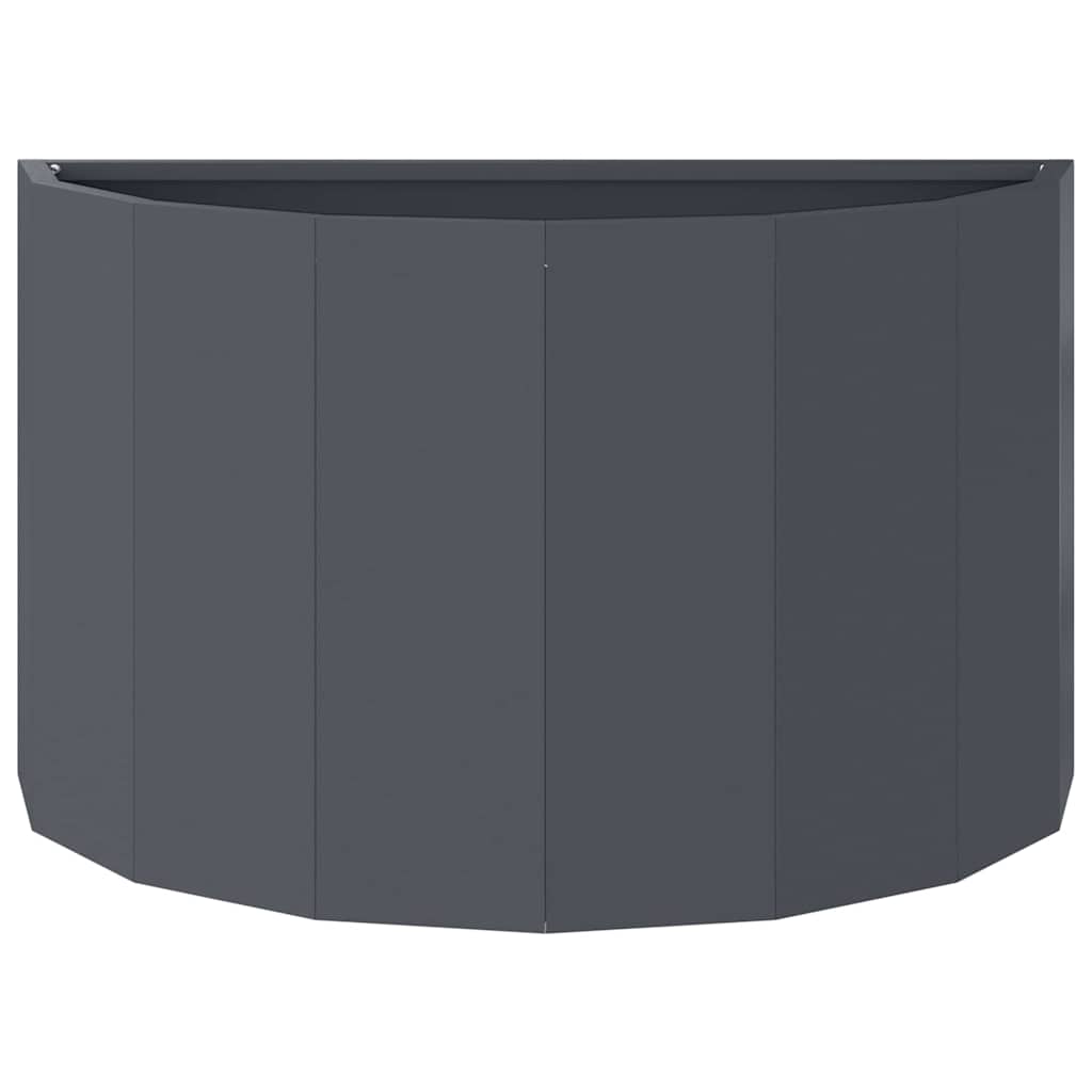 Planter Anthracite 60 X 30 X 35 Cm Steel