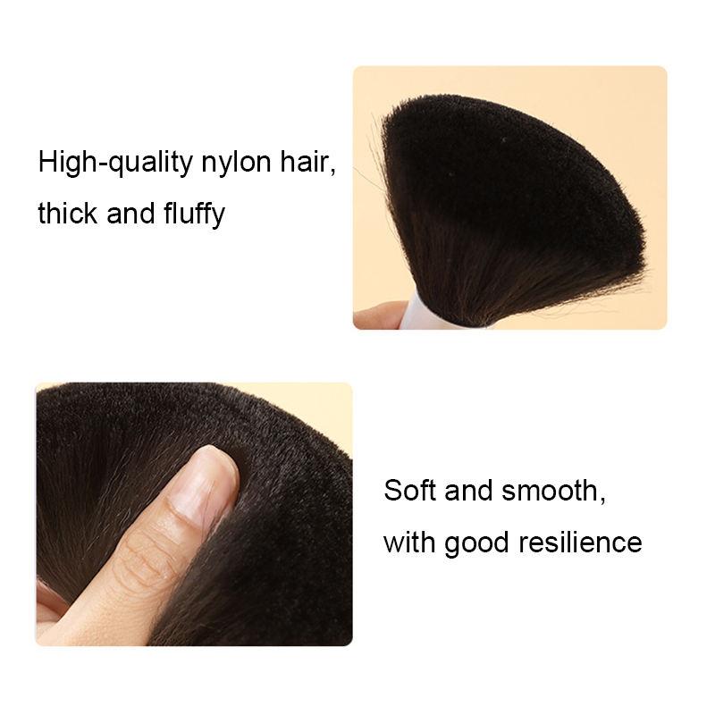 BL Top Quality Soft Black Cleaning Hair Brush Stylist Barber Hair Hairbrush Face Shaving Hair Removal Nail Neck Duster Brush
