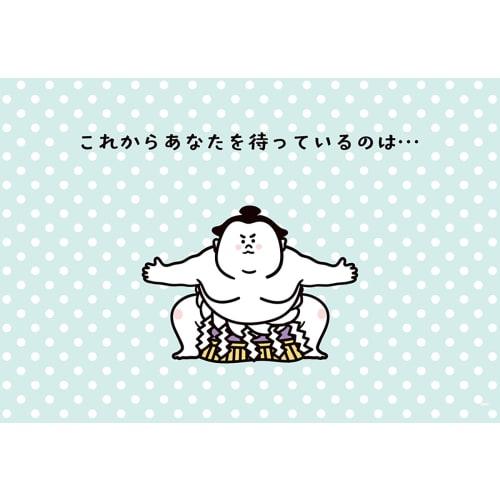Sanrio Birthday Card Yokozuna Yokozuna Greeting Card Can be shipped overseas BD150-3 SANRIO 950211