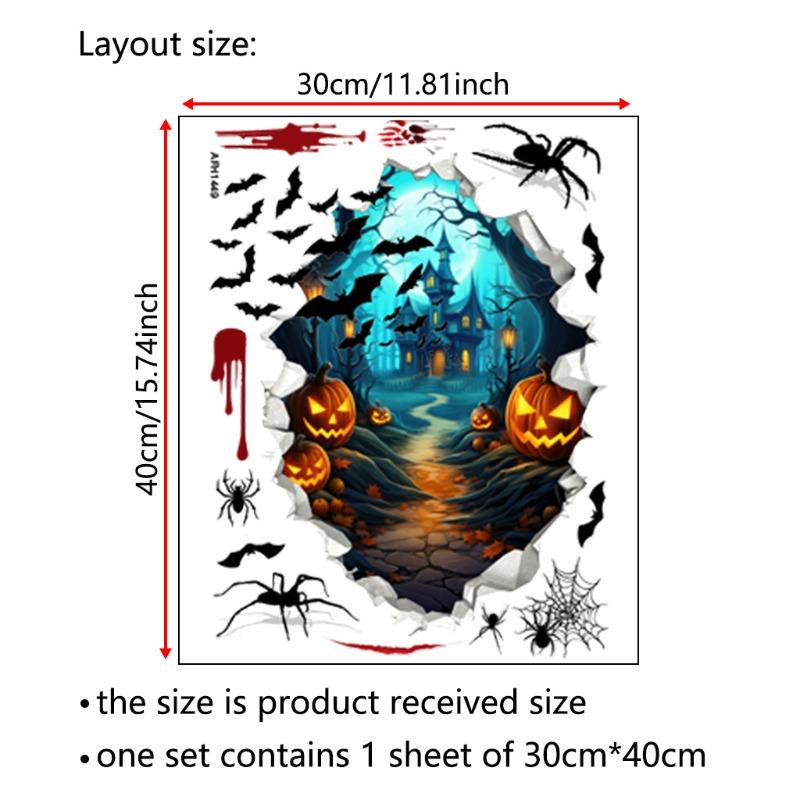 

Halloween Ghost Hand Sticker Removable Terrifying Horror Props for Home Wall and Window Ground Happy Halloween Party Decorations