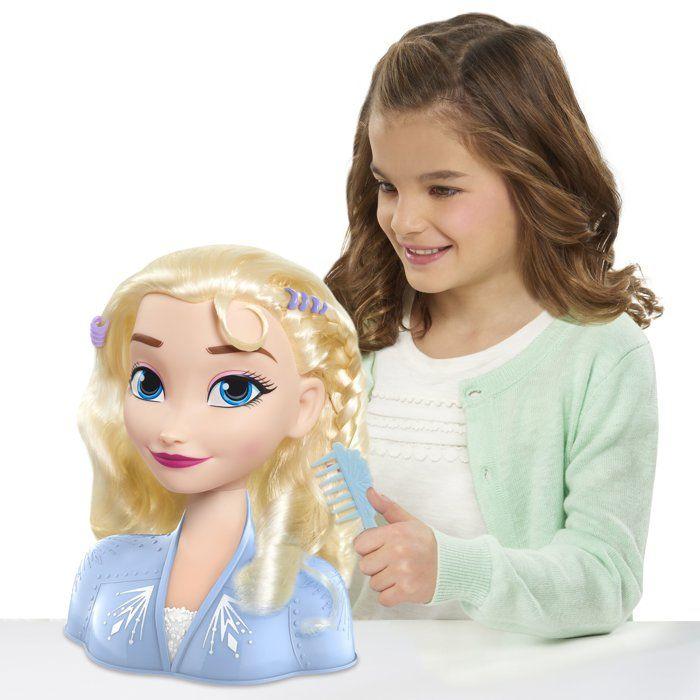 Tête à coiffer - disney - la reine des neiges - elsa - 14 accessoires - dès 3 ans