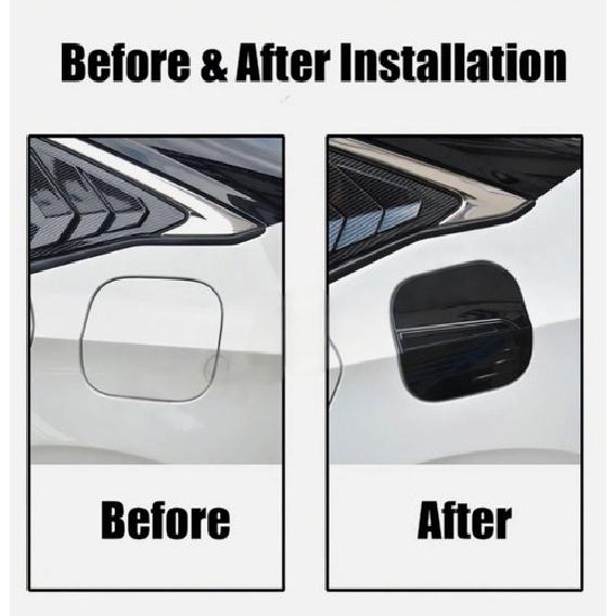 Glossy Black Fuel Tank Gas Oil Cap Cover Trim For Honda Civic -2025 11th Gen