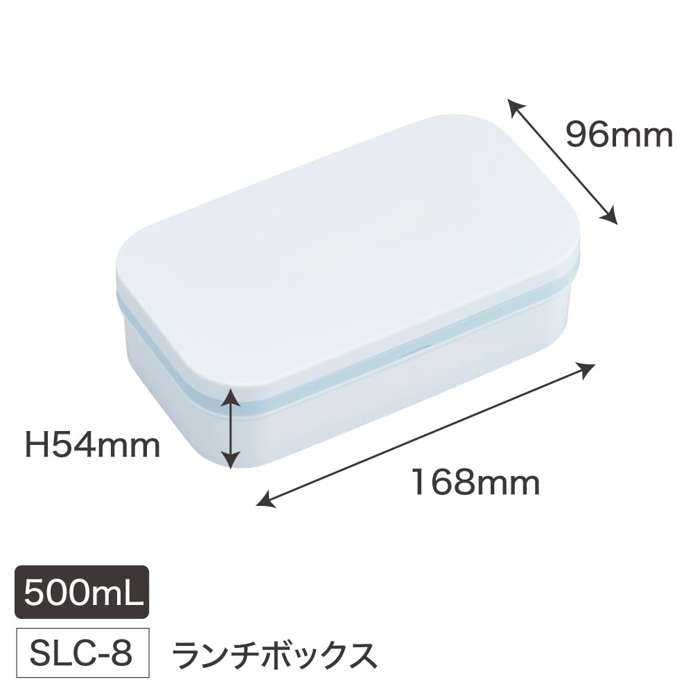 OSK Peanuts Everyday Snoopy Lunch Box with with Chopsticks and Lunch Made in Dishwasher and Microwave for and (OSK) Divider, Blue, 500ml, 16.5cm,