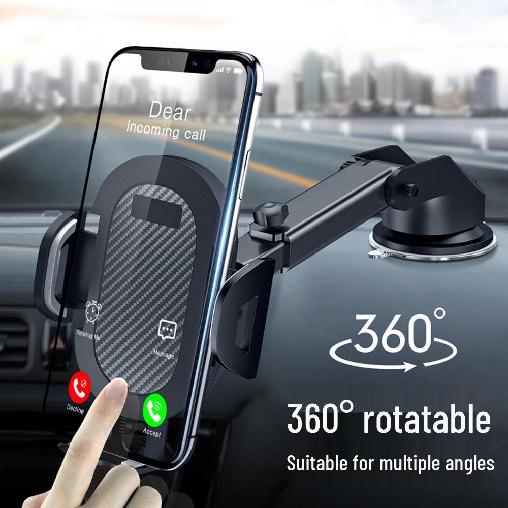 Retractable Suction Cup Car Phone Mount with Air Vent Holder