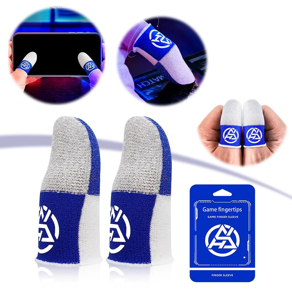 5Pairs Mobile Game Fingertip Gloves Sweatproof Anti-slip Touch Screen Finger Sleeve Breathable Gaming Fingertip Cover For Player