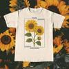 Vintage Sunflower Botanical Illustration T Shirt Full Size S3XL Unisex T-Shirt