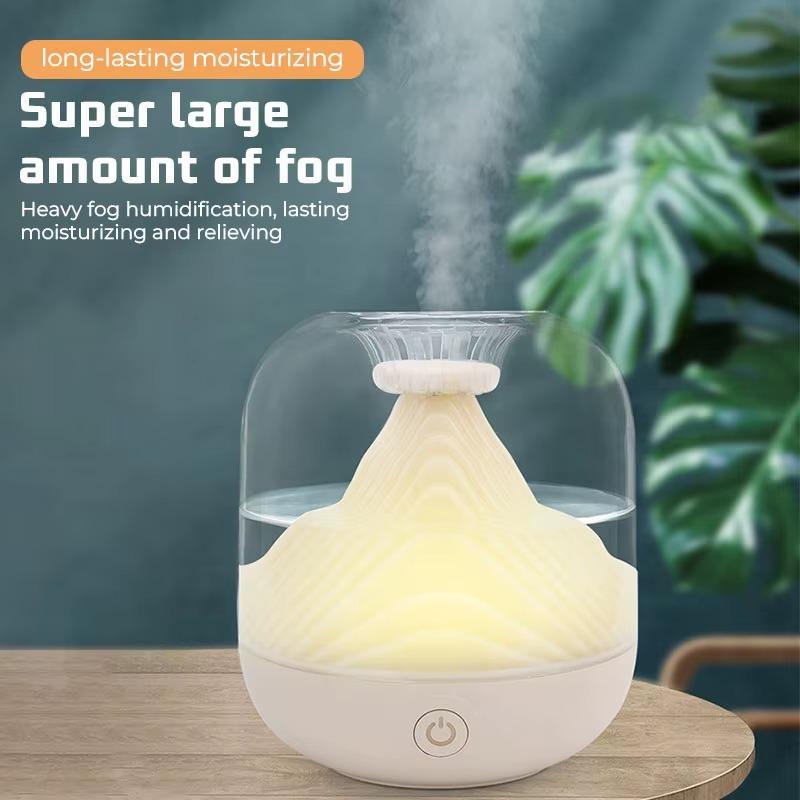 Portable wireless air humidifier rechargeable large capacity household aromatherapy essential oil mist landscape diffuser