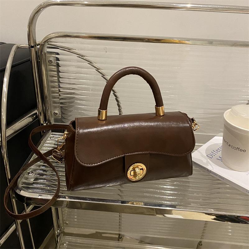 

Винтажная сумка-мессенджер из жирной кожи для поездок на работу, женский тренд, осень и зима, новая универсальная повседневная модная сумка-мессенджер для работы