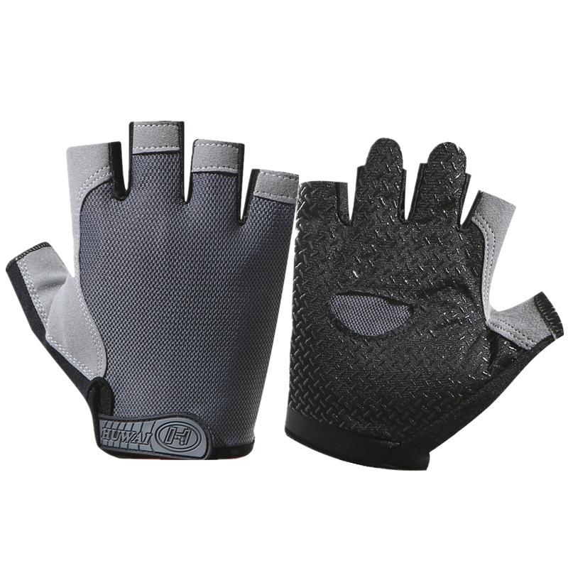 Cycling men's half finger sports fitness women's summer thin outdoor spinning bicycle non-slip dew finger shock absorption and breathability