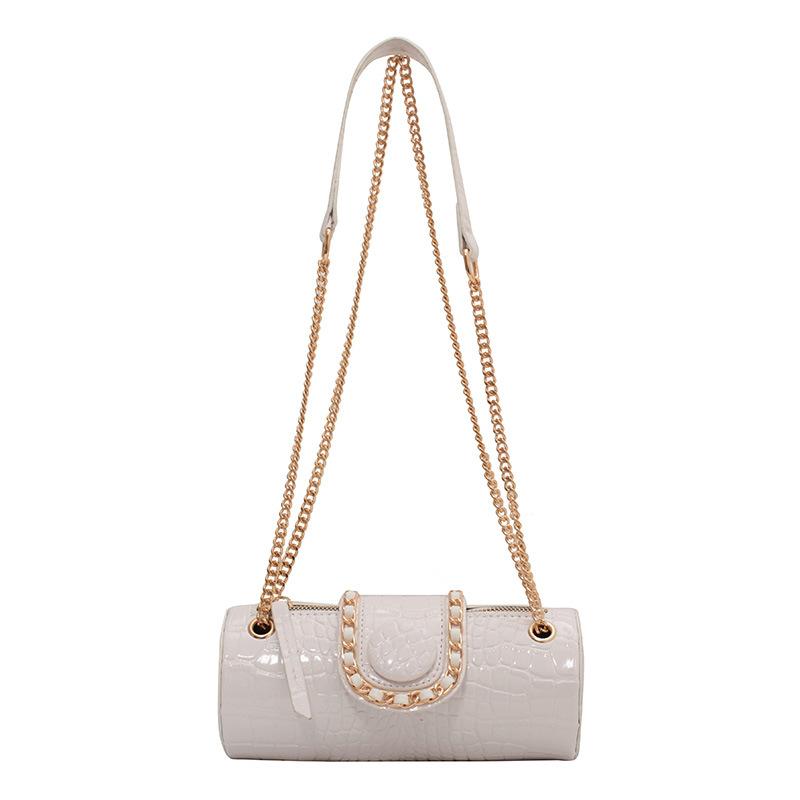 Niche Design Bag Women's New High-end Fashion Chain Shoulder Messenger Bag Cylinder Bag