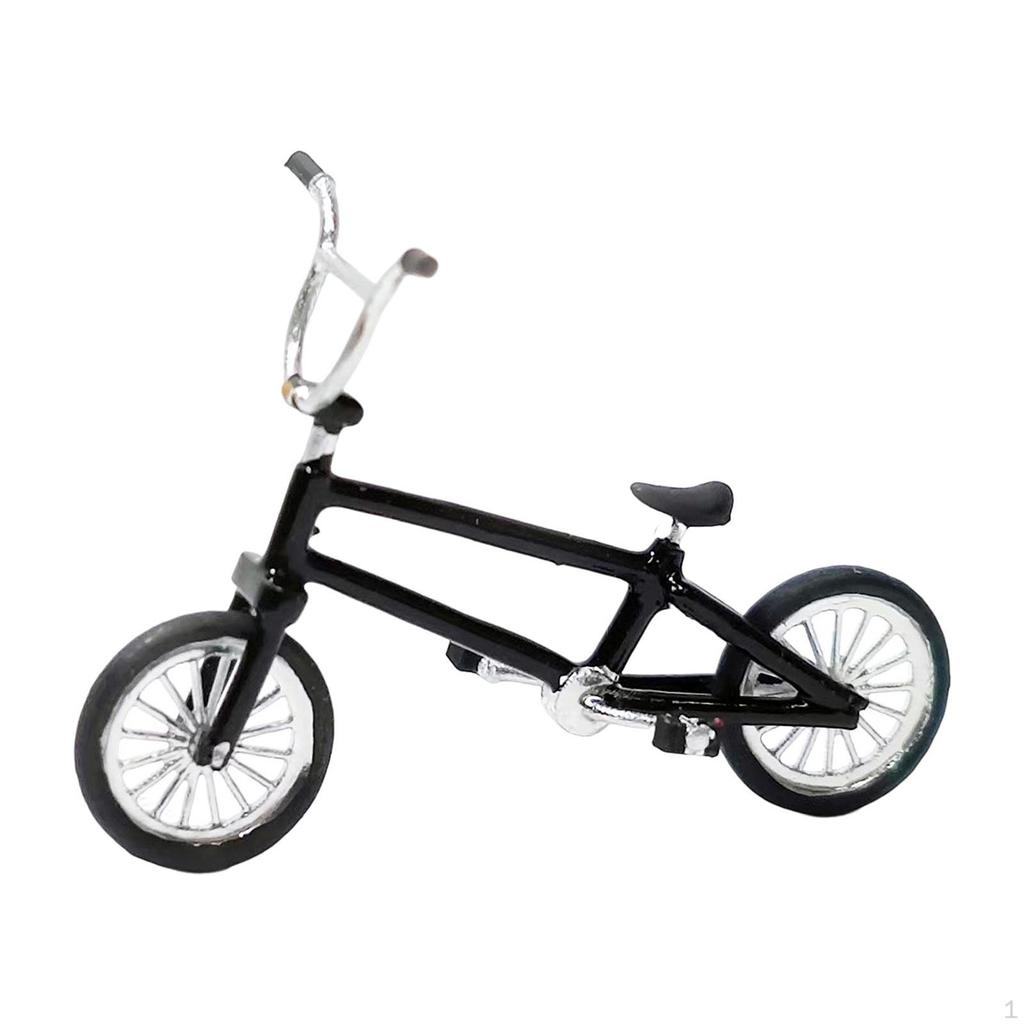 Bicycle Model Vehicles Model, Mini Road Toys, Office Home Office, Miniature Figurines,