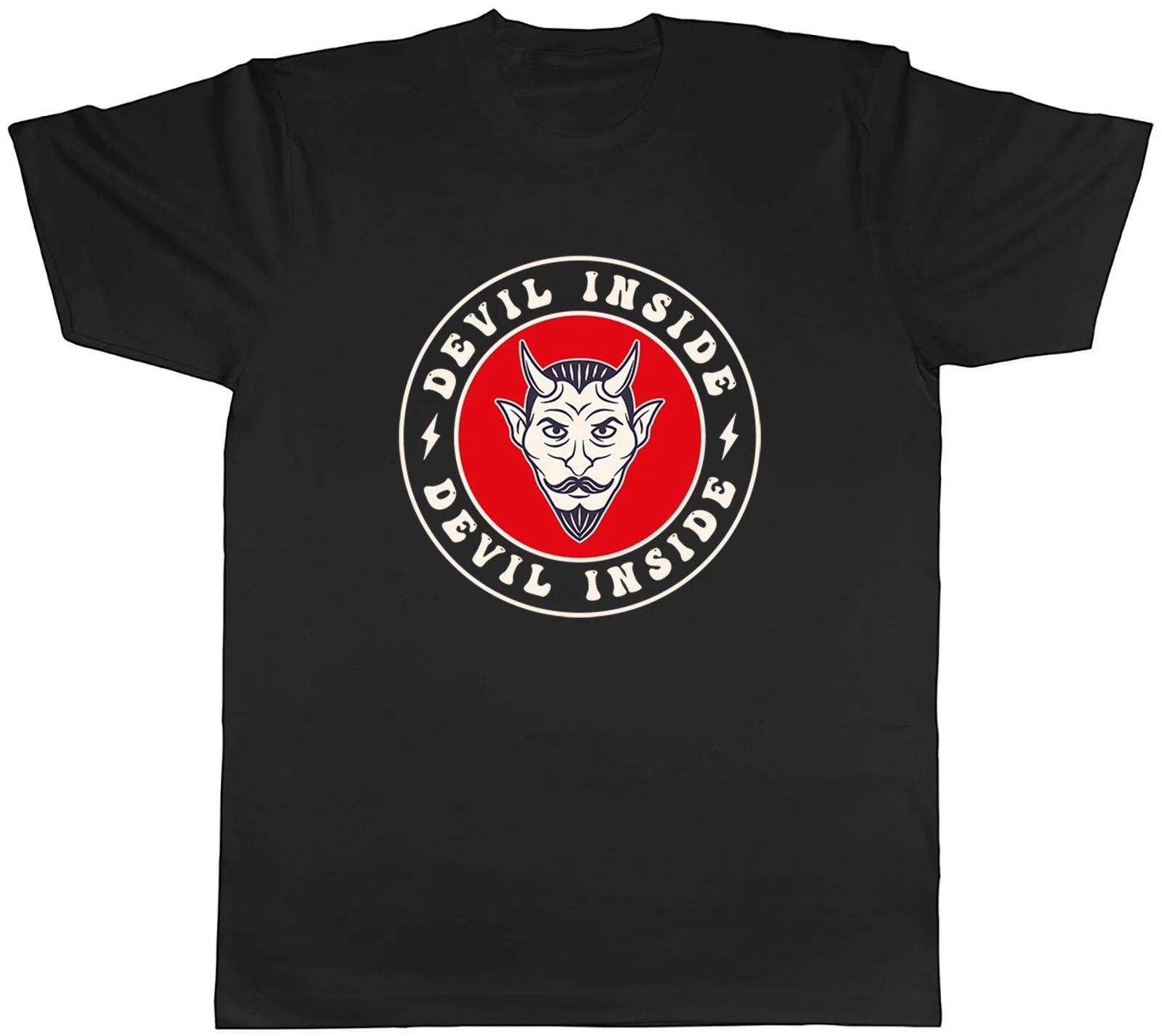 Halloween Devil Inside Spooky Scary Mens T-Shirt Tee Gift Top S