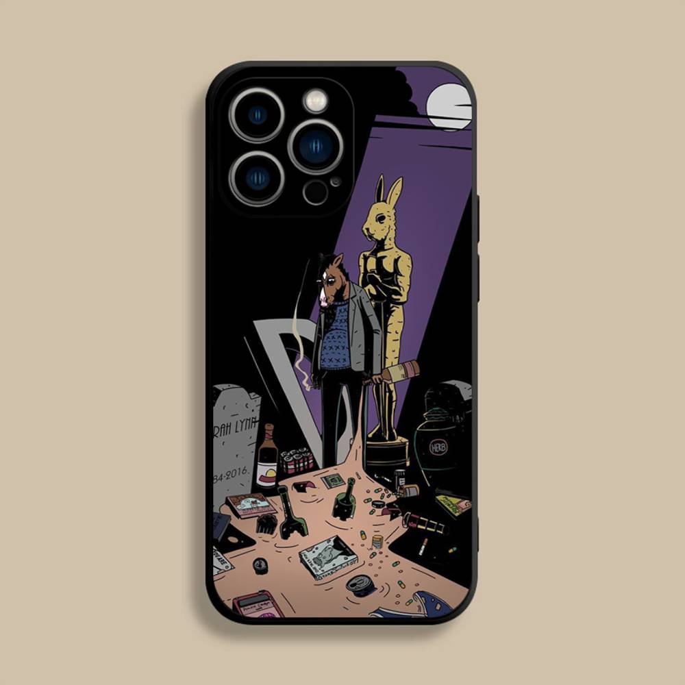 B-Bojacks H-Horsemans (1) Phone Case For iPhone 17,16,15,14,13,12,Pro,Max,Plus,E,SE4,Air,Mini Black Soft Cover