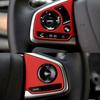 Red 3PCS Car Steering Wheel Decor Cover Trim For Honda CR-V CRV 2017-2022