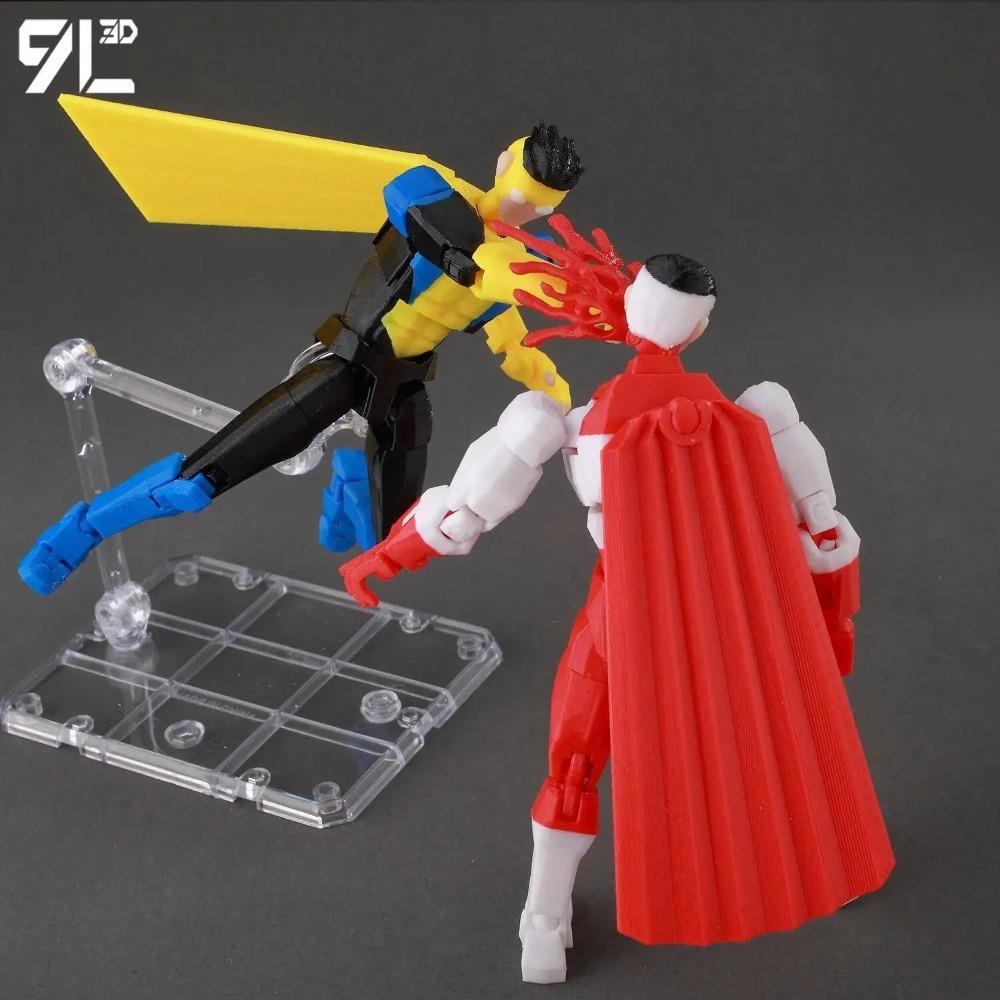 9L3D Printed Superheroes Invincible 2.0 Anime Multi-Jointed Shapeshift Toys Action Figures Mannequin Model Ornaments Gifts