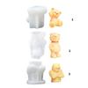 Nonstick Silicone Bear Mold for Crafting 3D Aromatherapies Candle Home Decoration Mould Unique Gift Making Mold