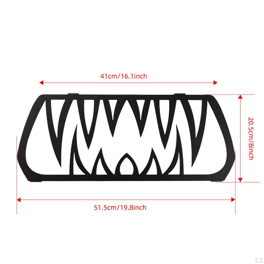 Front Grill Trim Grille Teeth Insert Premium High Performance Lower Protector Directly Replace