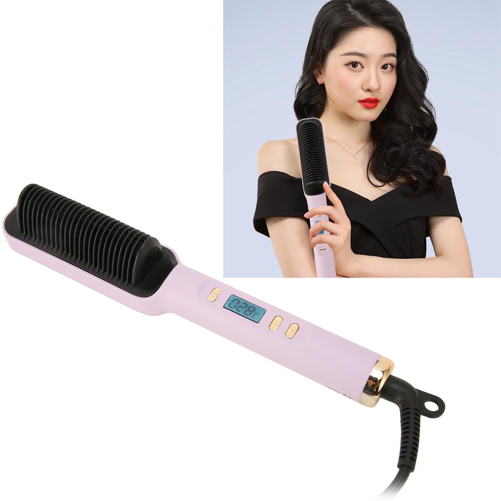 Haarglättbürste Gleichmäßige Erhitzung LCD Haarglättbürste für Zuhause