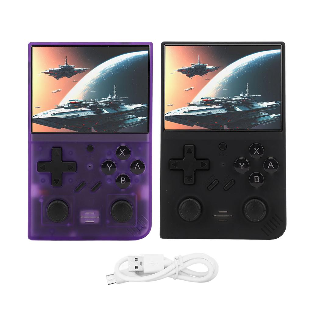 Portable Retro Handheld Game Console 3.5 Inch IPS Screen Built In 64GB Memory Card 3000mAh Battery S