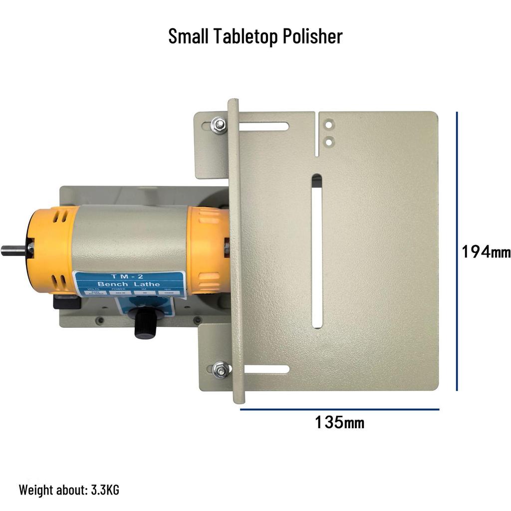 TM-2 Double-Head Desktop Polishing Machine for Multi-Functional Finishing and Burr Removal In Jade and Jewelry.