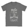 Mgla T Shirts for Men 100% Cotton Novelty T-Shirt Round Neck Band Tees Short Sleeve Tops 4XL 5XL