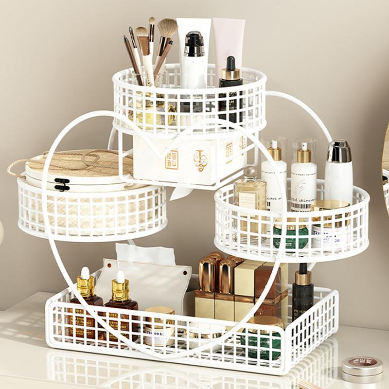 Cosmetic Storage Rack Desktop Storage Box Dressing Table Multi-layer Skin Care Storage Rack Bathroom Washbasin Shelf