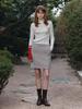 Muse Mienne Tweed Wool Mini Skirt-Beige