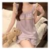 Navava Lovely Frill Check Sleeveless Pajama Set Nt1542