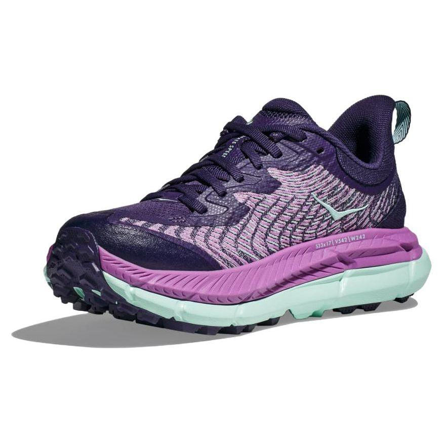 HOKA Mafate Speed 4 Cielo Notturno Fiore Orchidea Scarpe da Ginnastica da Donna Blu 1131056-NSOF