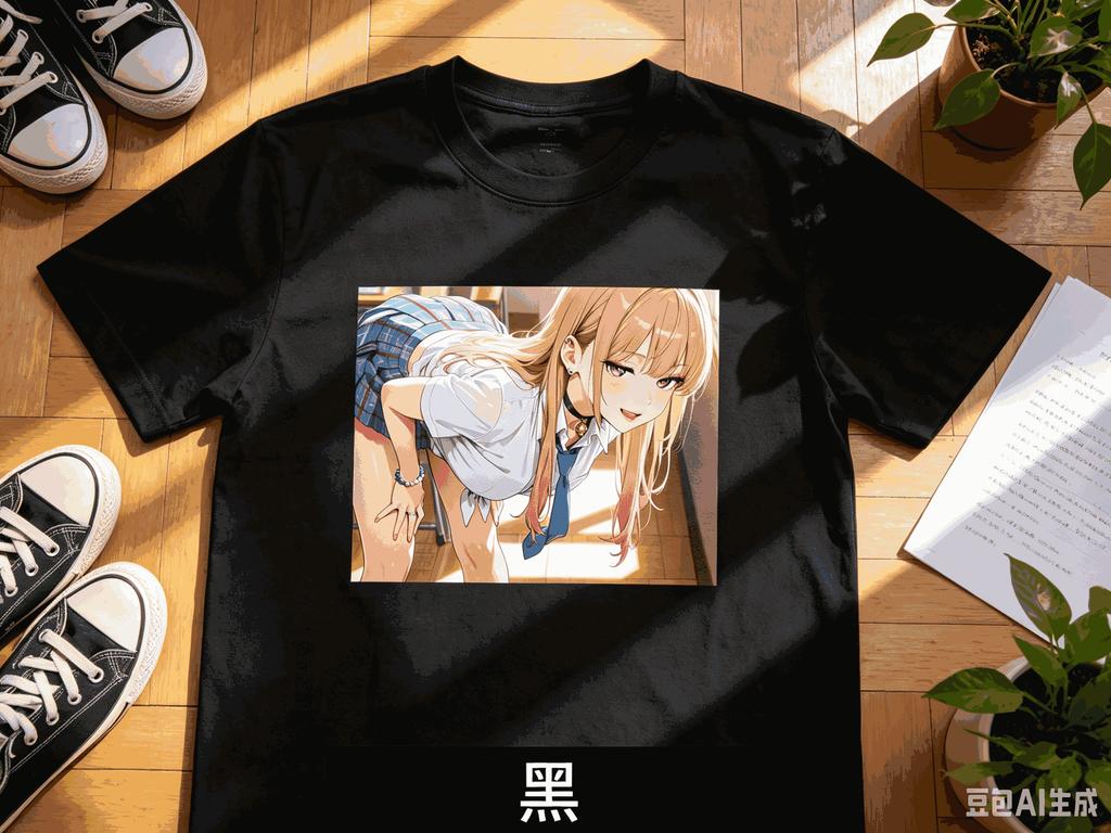 Anime Casual Crew Neck T-shirt Printed with Marin Kitagawa from My Dress-Up Darling Women And Men Comfortable T-shirt
