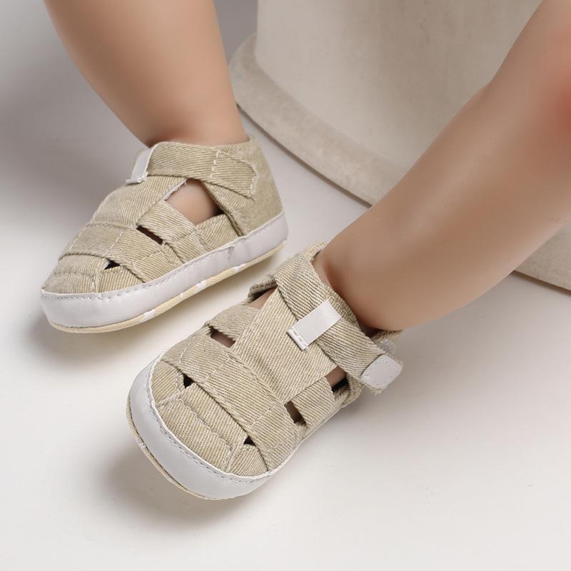 Summer Soft Sole Canvas Sandals for Toddlers (0-1 Year Old)