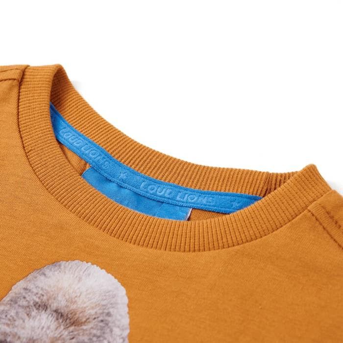 Children's Long-sleeved T-shirt Dark Ochre 92/104/116/128/140
