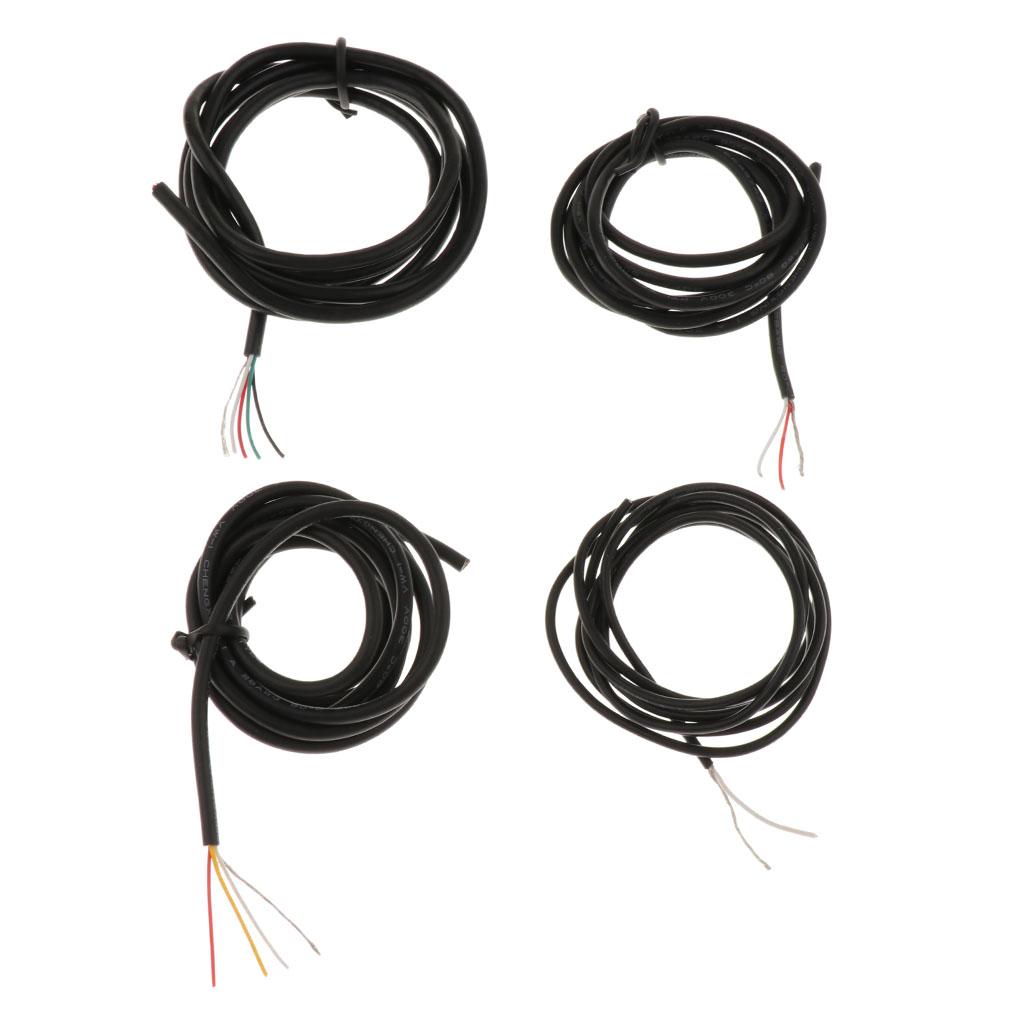 100cm/39.37inch Guitar Bass Inner Circuit Connecting Wire DIY Black