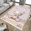 1PC Bear Butterfly Non-Slip Floor Carpet Compatible for Office&Living Room&Bedroom&Dining Room - Flat-Weave Machine-O306