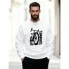 Men's Road Bike Graphic Casual Crewneck Sweatshirt