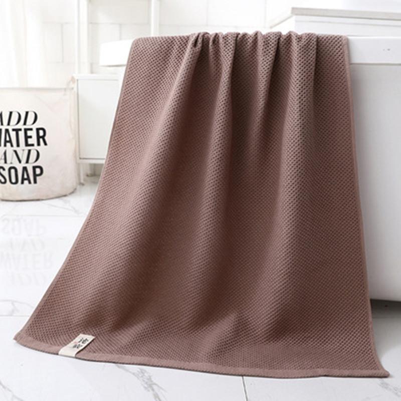 High Quality Honeycomb Bath Towels Cotton Thicken Jacquard Plain Bathroom Hotel Towel Super Absorbent Soft Waffle-Towel