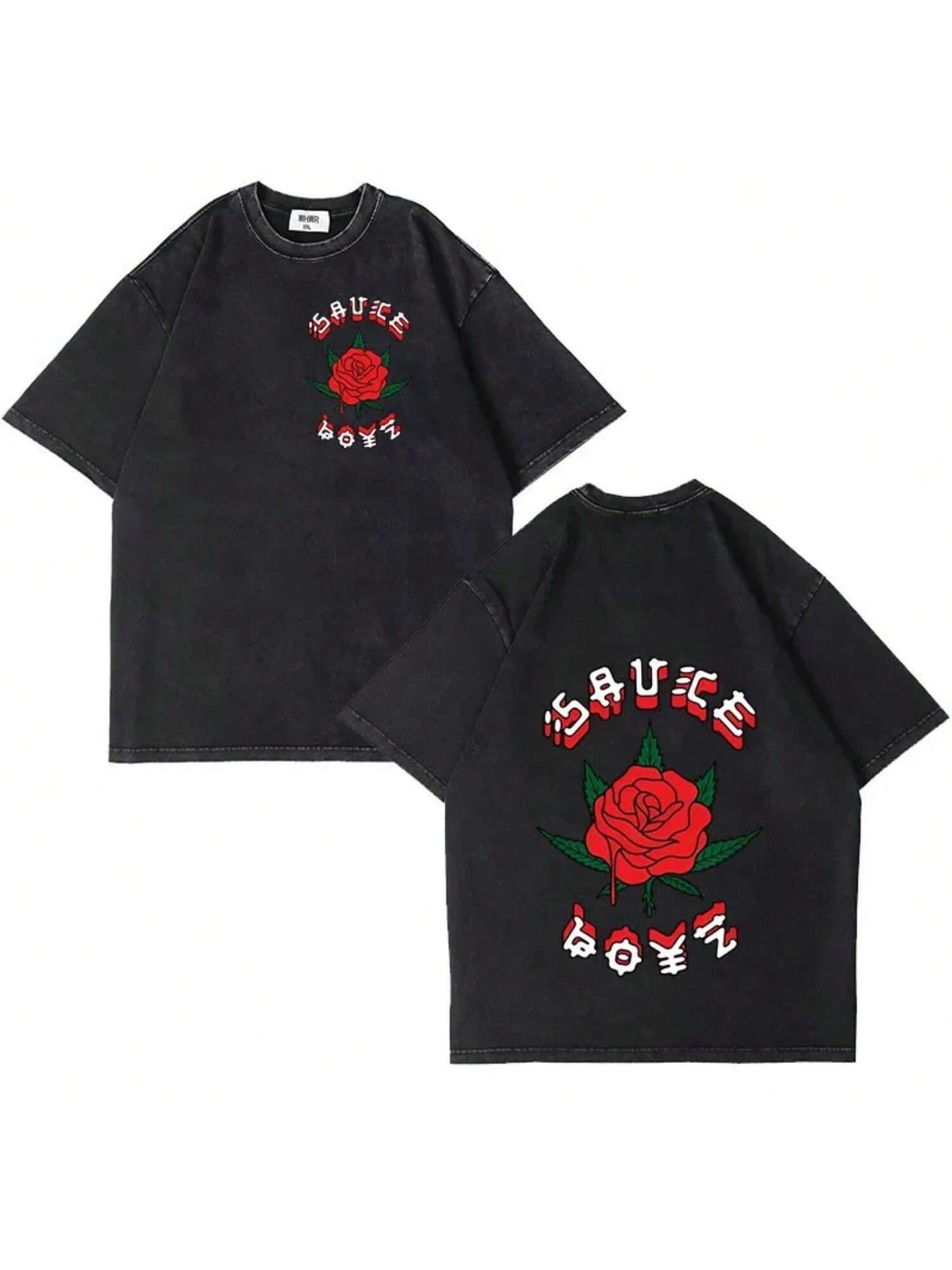 

Camiseta del álbum musical Sauce Boyz de Eladio Carrión, vintage lavada y oversize, 100% algodón S