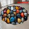 Chinese-style Cobblestone Carpet Nordic Abstract Door Rug Creativity Bathroom Floor Mat  Home Decor
