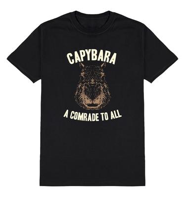Capibara Un Compagno per Tutti T-Shirt Uomo Roditore Divertente Cotone Regalo Slogan