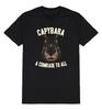 Capibara Un Compagno per Tutti T-Shirt Uomo Roditore Divertente Cotone Regalo Slogan