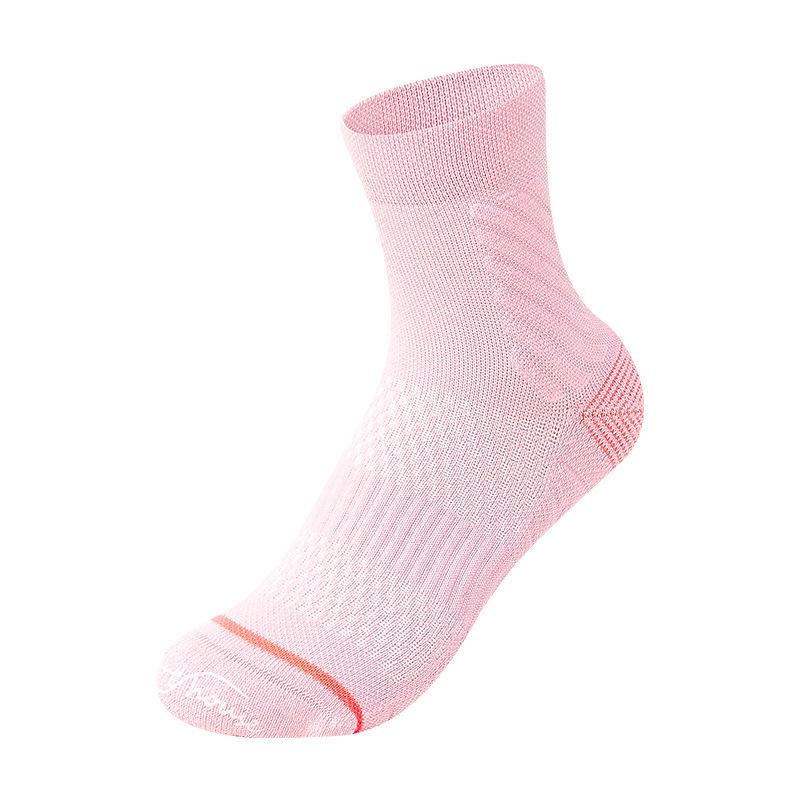 Sport's House Women's Mid-Tube Fitness Socks - Towel Bottom, Moisture-Wicking, Antibacterial, Deodorant, Breathable Sports Socks