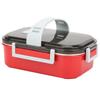 304 Stainless Steel Portable Lunch Box Food Container for Outdoor Camping Picnic 700mlRed